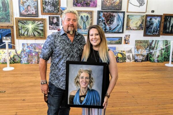 Local artist presents Guy Fieri with painting of his sister Morgan Fieri – Times-Standard